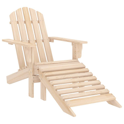 Garden Chair Natural Wood Solid fir wood Standard Detachable