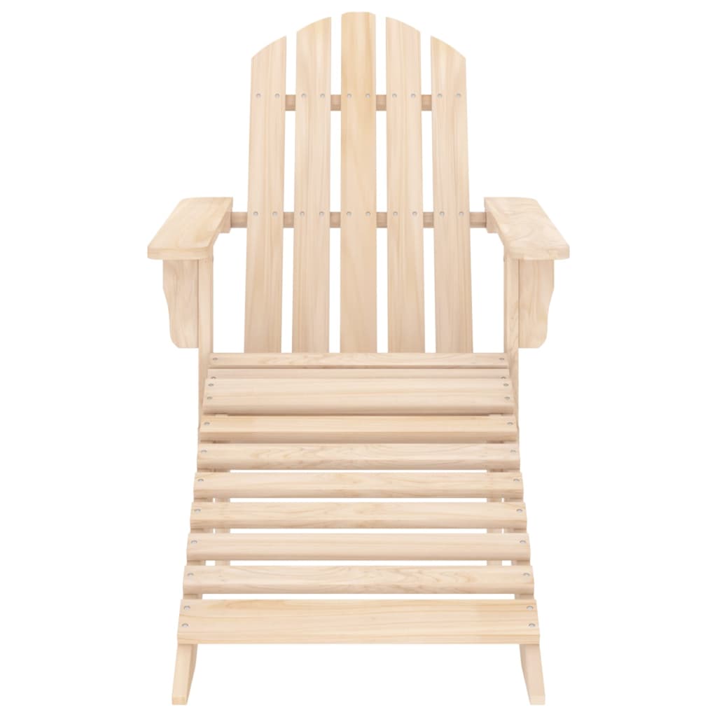 Garden Chair Natural Wood Solid fir wood Standard Detachable