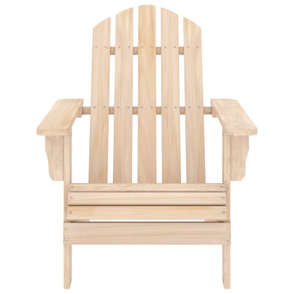 Garden Chair Natural Wood Solid fir wood Standard Detachable
