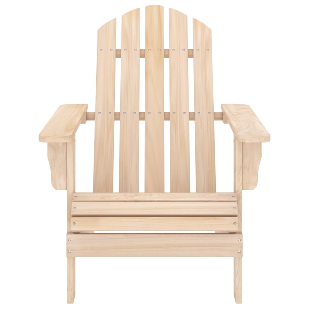 Garden Chair Natural Wood Solid fir wood Standard Detachable