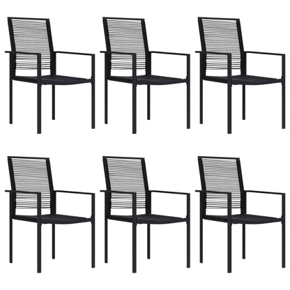 Dining Set Black Glass Large Durable Dining Set Rectangular