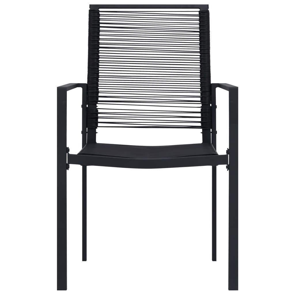 Dining Set Black Glass Large Durable Dining Set Rectangular