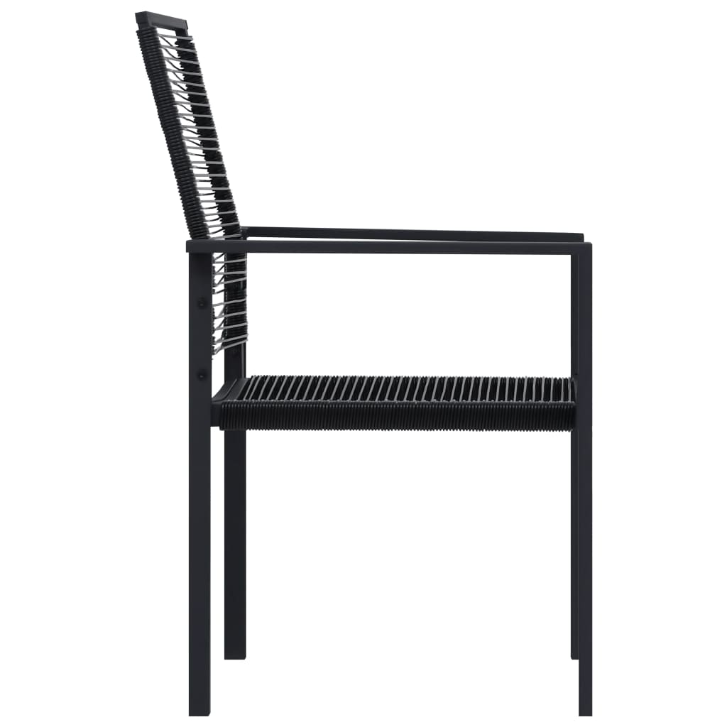 Dining Set Black Glass Large Durable Dining Set Rectangular