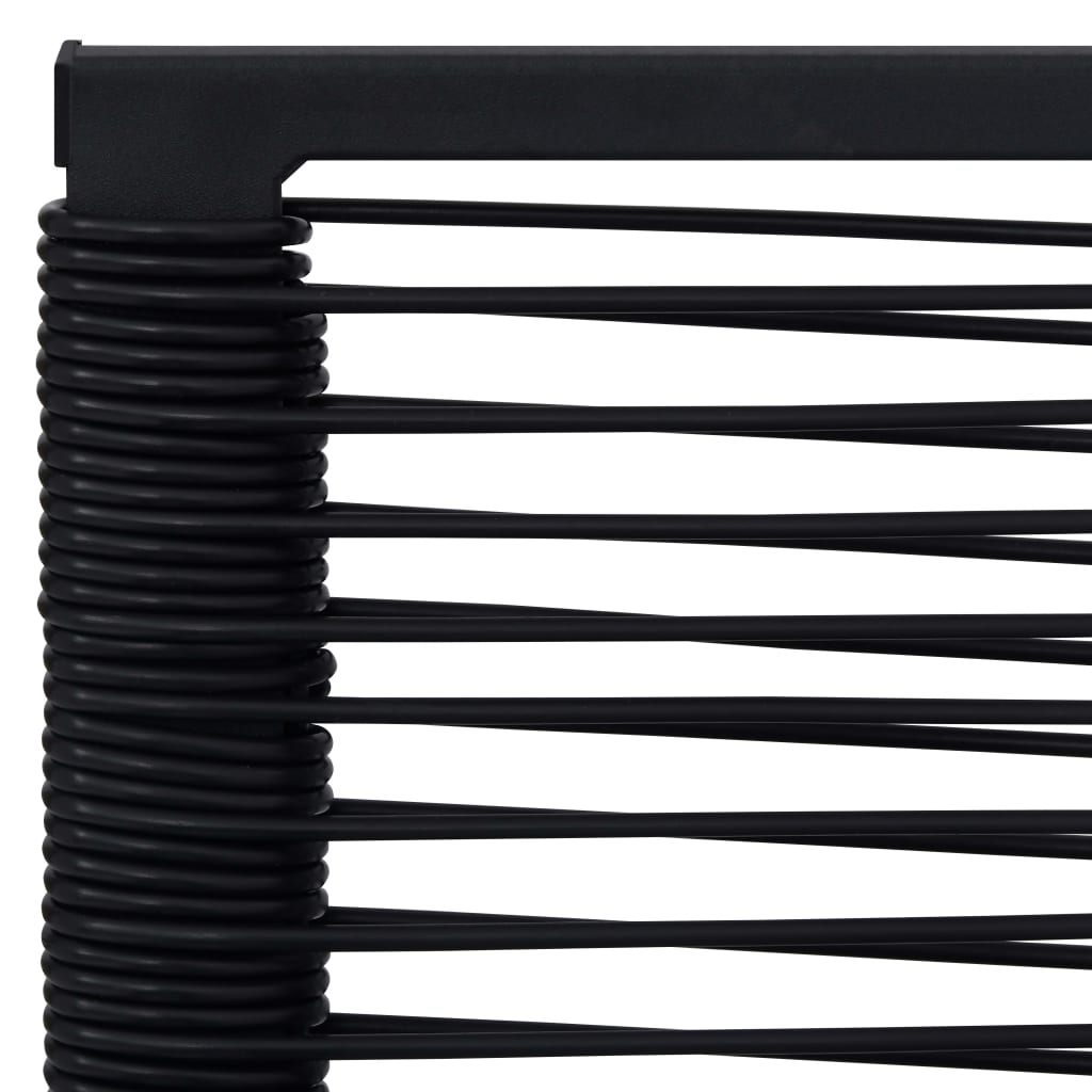 Dining Set Black Glass Large Durable Dining Set Rectangular