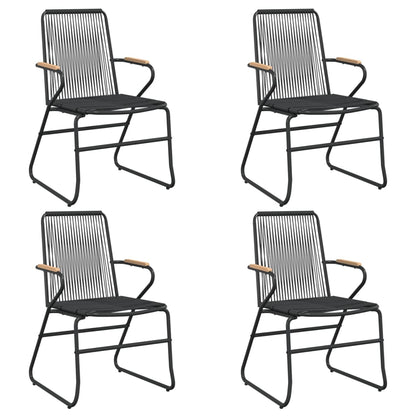 Garden Dining Set Black