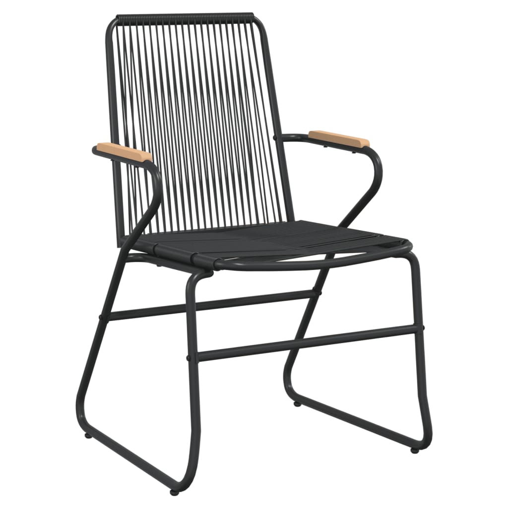 Garden Dining Set Black