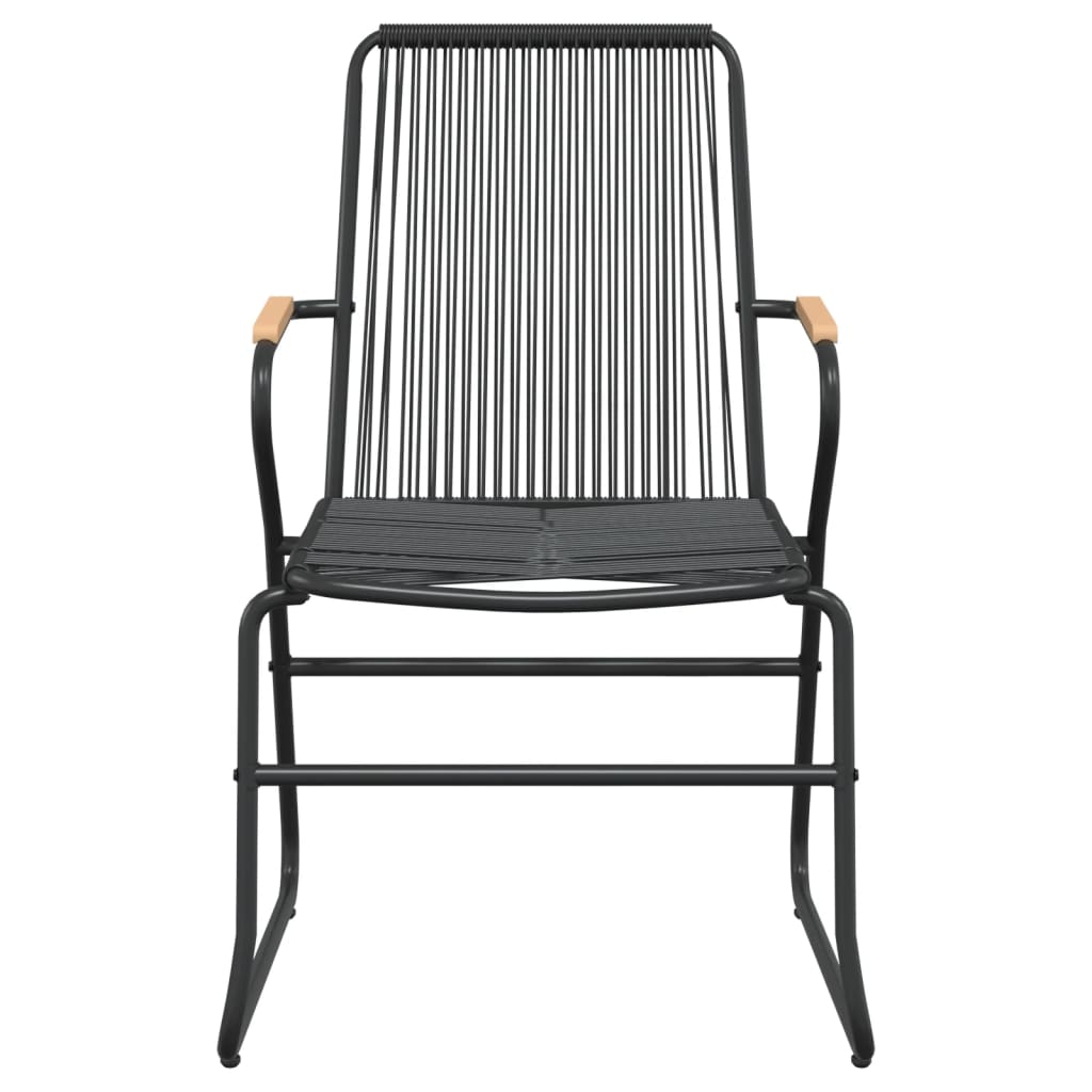 Garden Dining Set Black