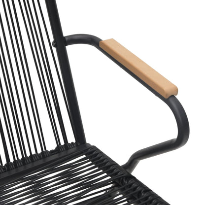 Garden Dining Set Black