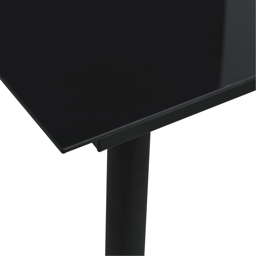 Garden Dining Set Black