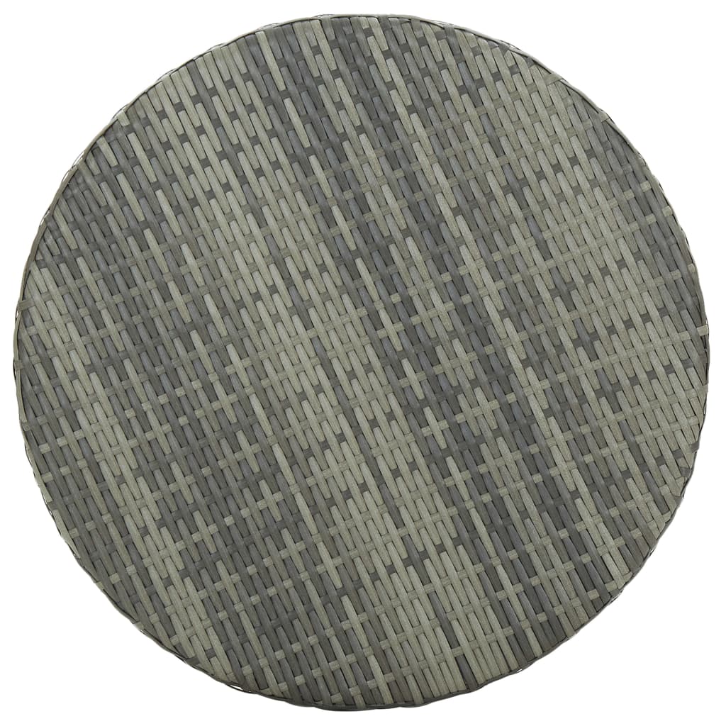 Garden Bar Set Grey PE rattan Medium Durable Garden Bar Set