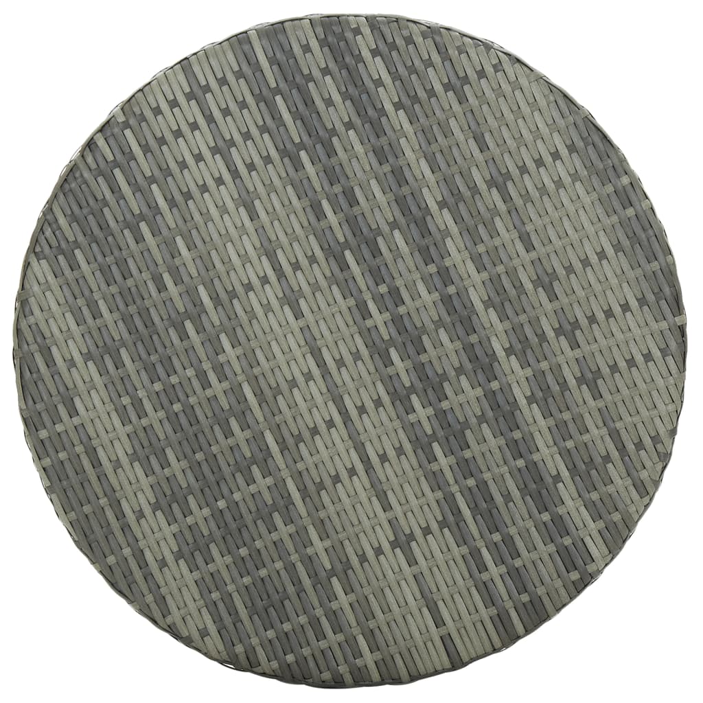 Garden Bar Set Grey PE rattan, powder-coated steel Medium Durable