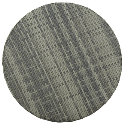 Garden Bar Set Grey PE rattan, powder-coated steel Medium Durable