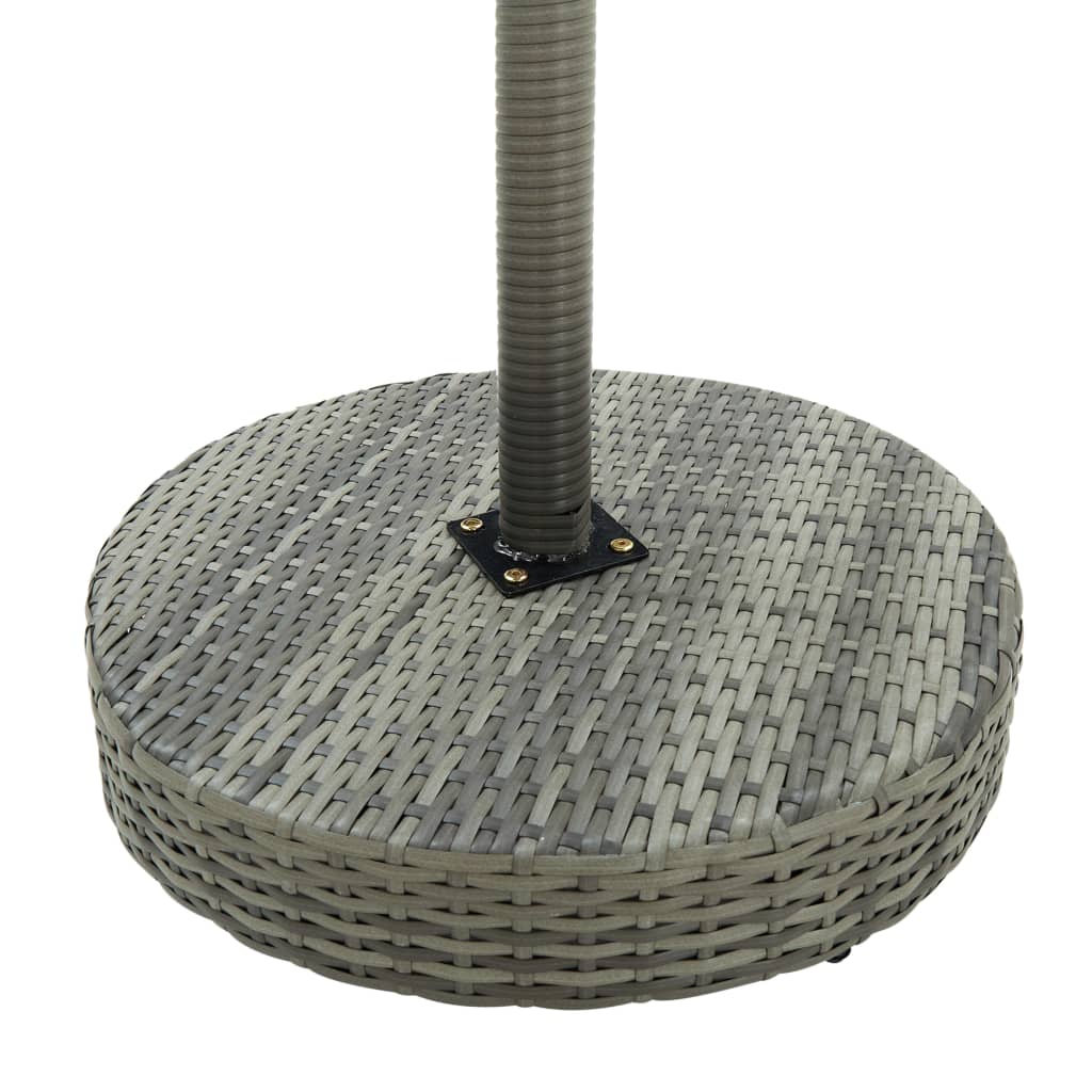 Garden Bar Set Grey PE rattan, powder-coated steel Medium Durable