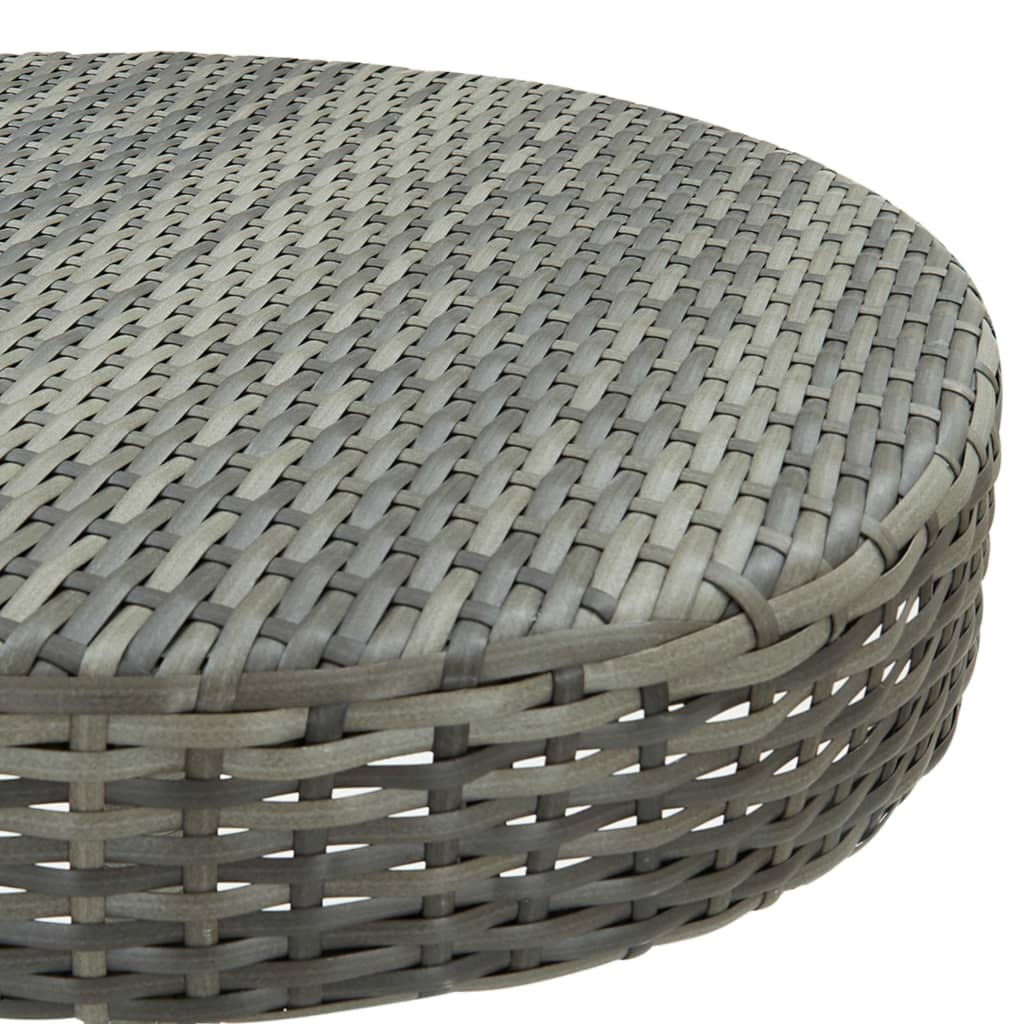 Garden Bar Set Grey PE rattan, powder-coated steel Medium Durable