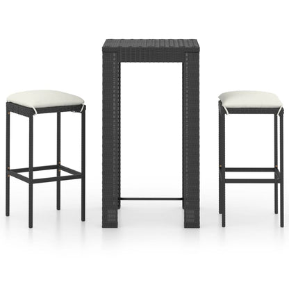 Garden Bar Set Black