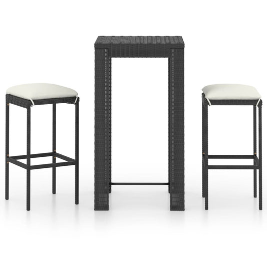 Garden Bar Set Black