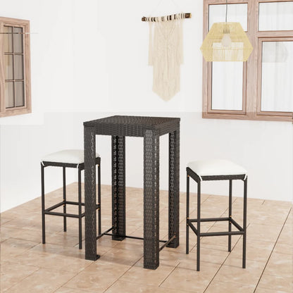 Garden Bar Set Black