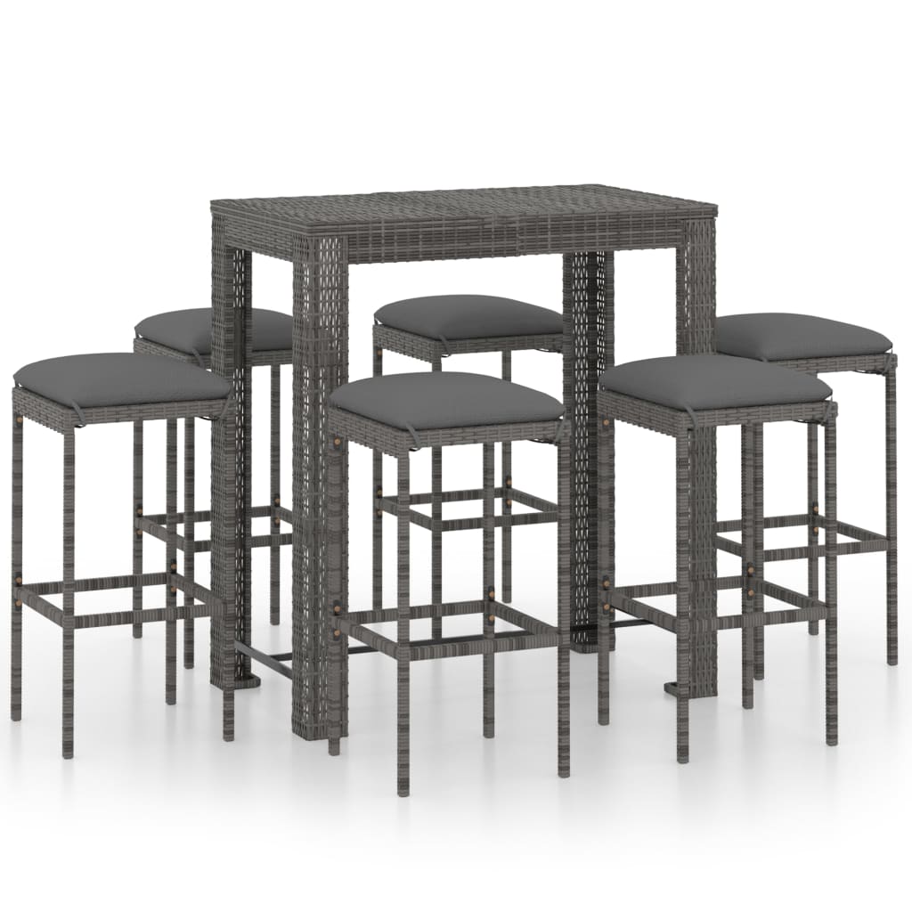 Garden Bar Set Grey