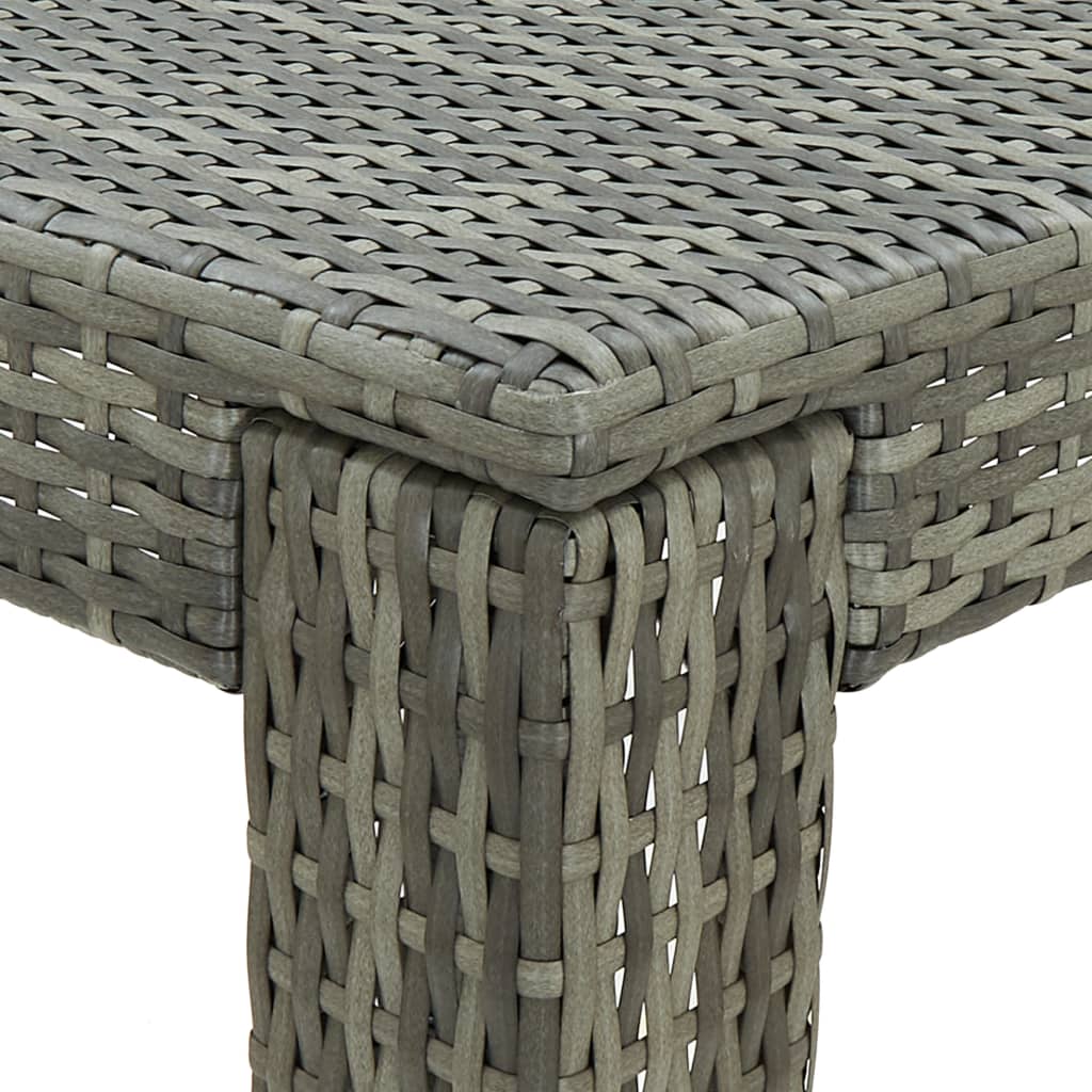 Patio Bar Set Footrest Outdoor Bar Set Square Contemporary