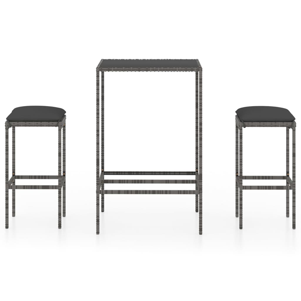 Garden Bar Set Grey, Anthracite