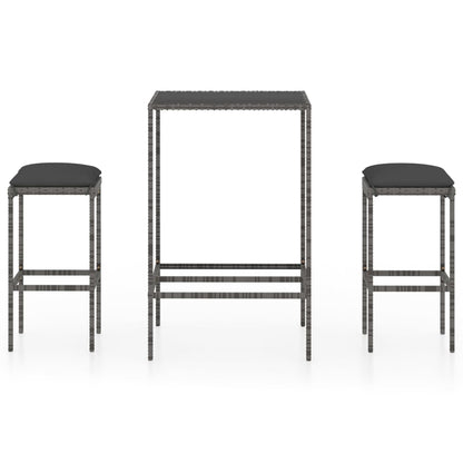 Garden Bar Set Grey, Anthracite