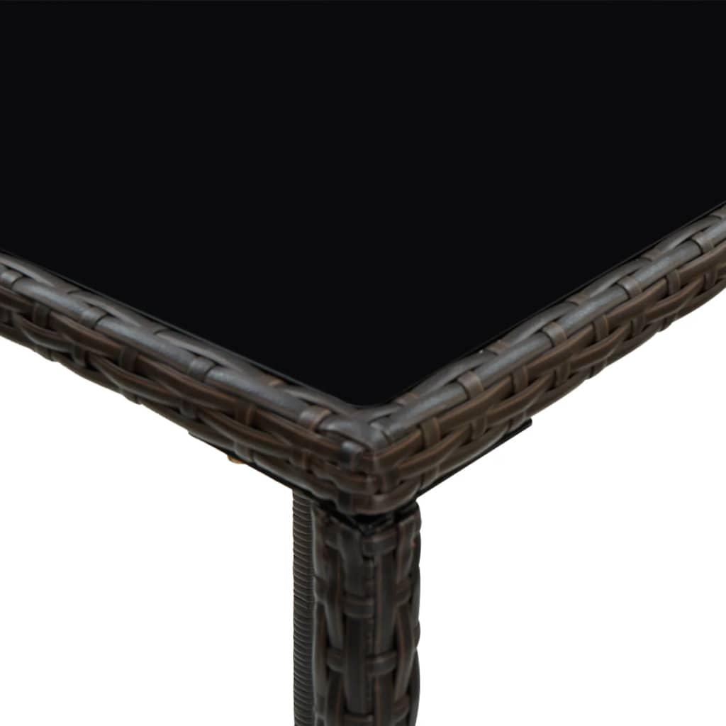 Garden Bar Set Brown PE rattan Standard Durable Garden Bar Set