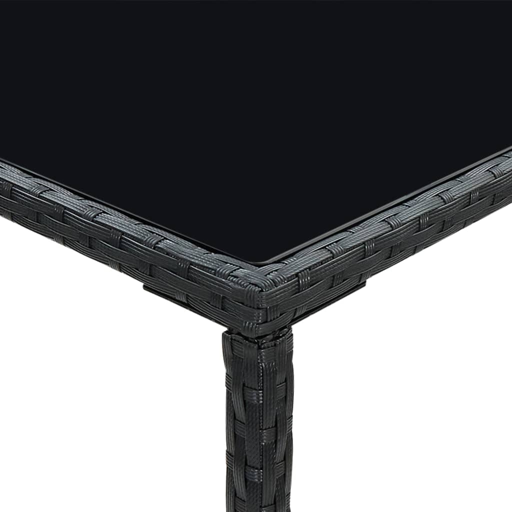 Garden Bar Set Black