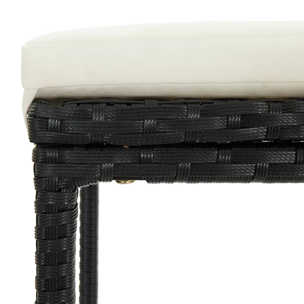 Garden Bar Set Black