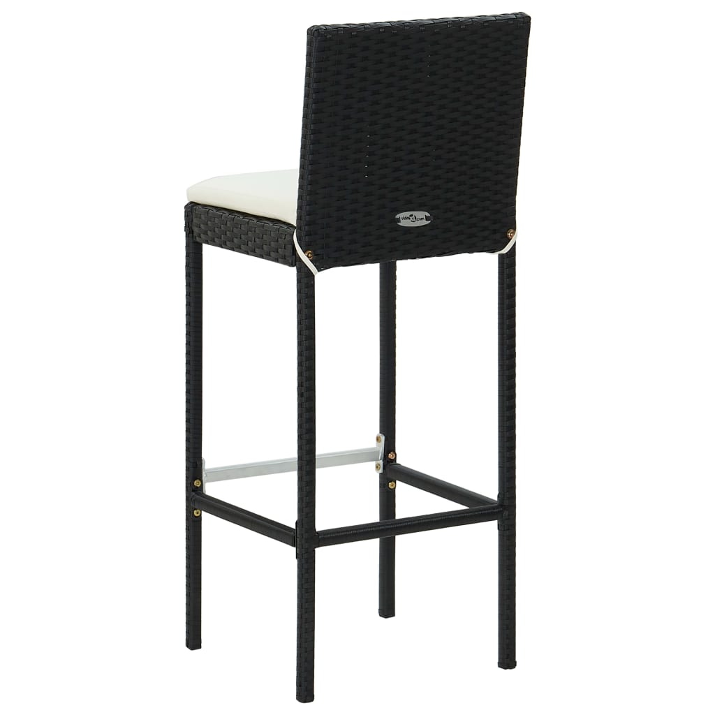 Garden Bar Set Table: Brown PE rattan Medium Seats Many