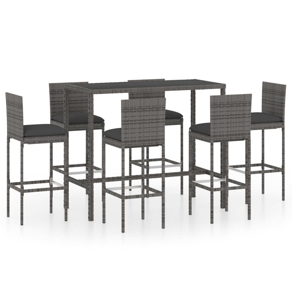 Garden Bar Set Grey, Anthracite