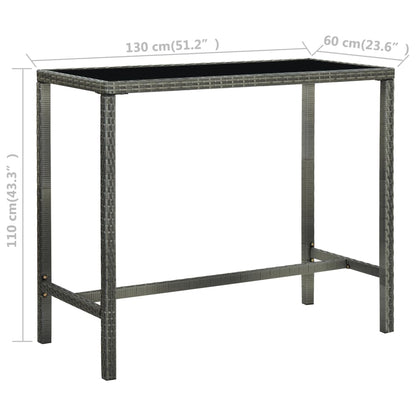 Garden Bar Set Grey, Anthracite
