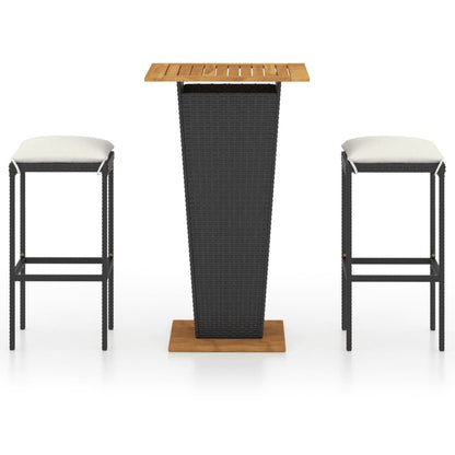 Garden Bar Set Black, Cream White