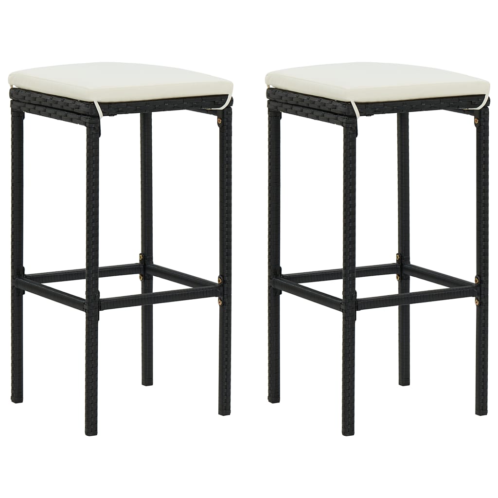 Garden Bar Set Black, Cream White