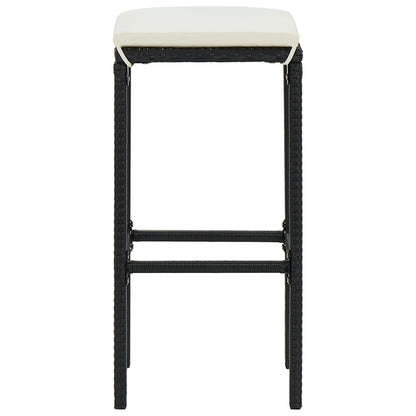 Garden Bar Set Black, Cream White