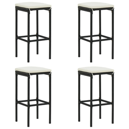 Garden Bar Set Black, Cream white