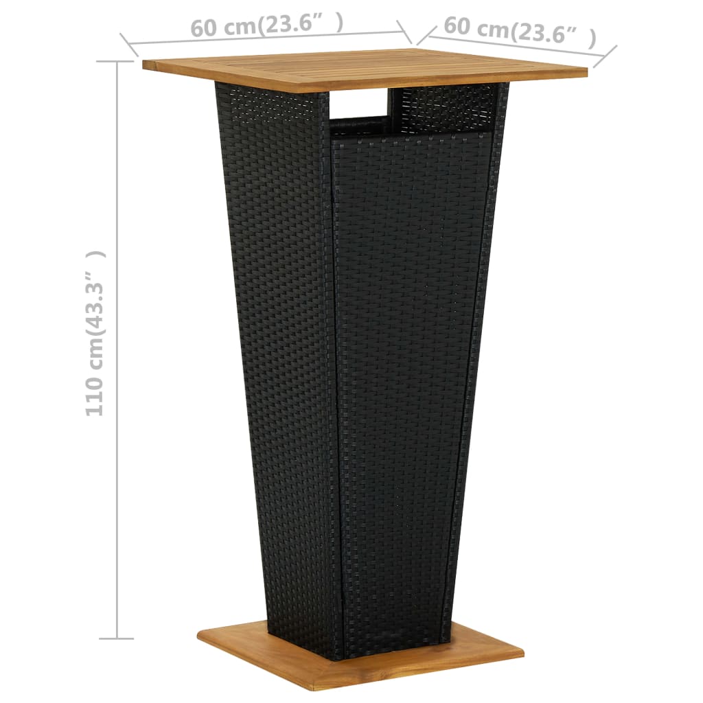 Garden Bar Set Black, Cream