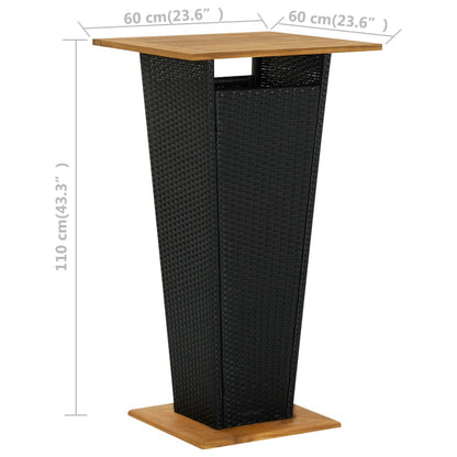 Garden Bar Set Black, Cream