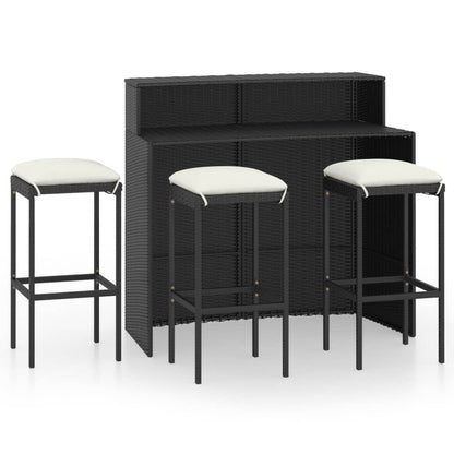 Garden Bar Set Black