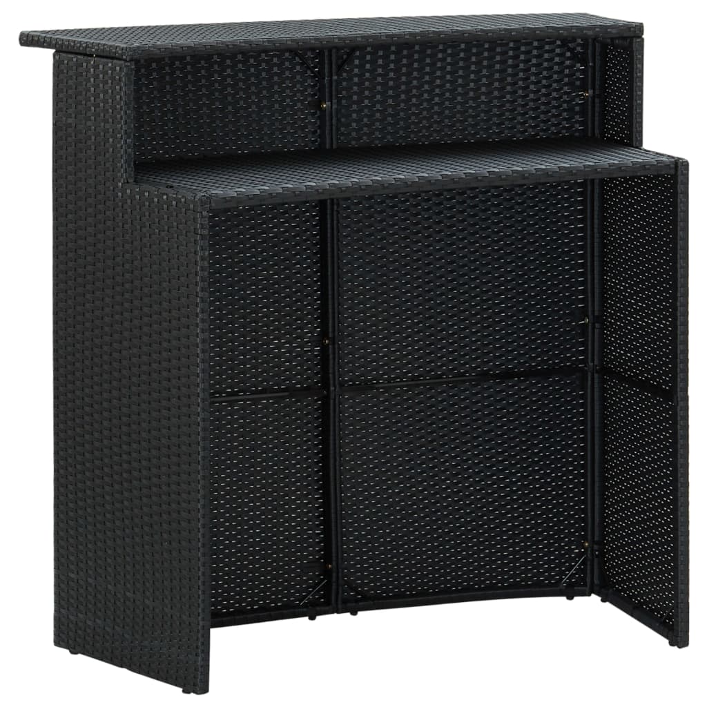Garden Bar Set Black