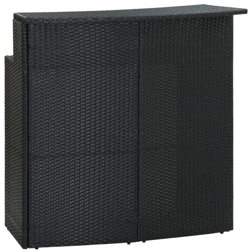 Garden Bar Set Black