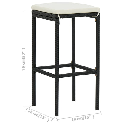 Garden Bar Set Black