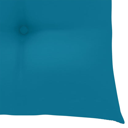 Patio Chair Set of 2 Light Blue, Natural Teak