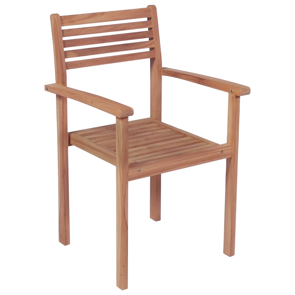 Patio Chair Set of 2 Light Blue, Natural Teak