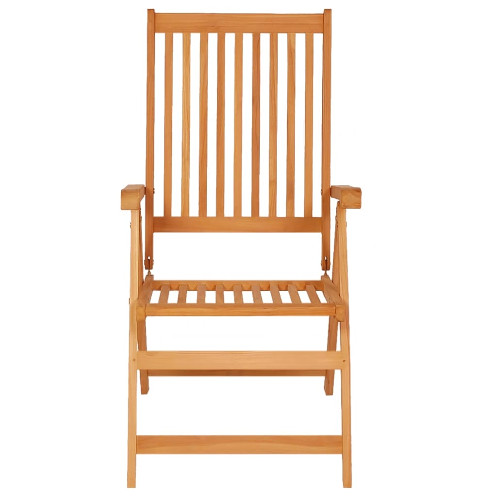 Garden Chair Set of 2 Teak Sanded teak hardwood, Fabric Standard