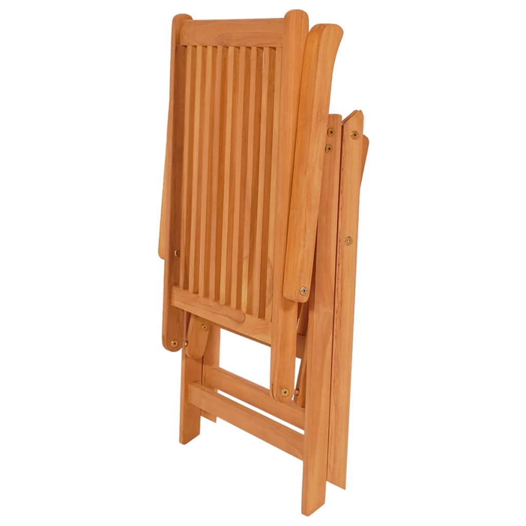 Garden Chair Set of 2 Teak Sanded teak hardwood, Fabric Standard