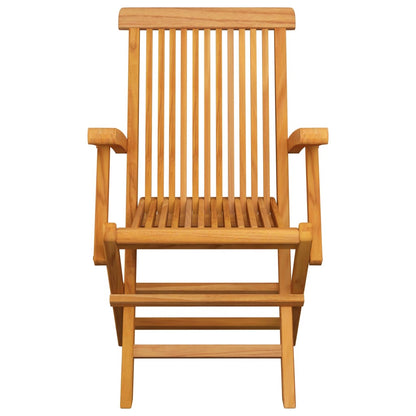 Garden Chair Set of 3 Charcoal cushions, teak wood frame