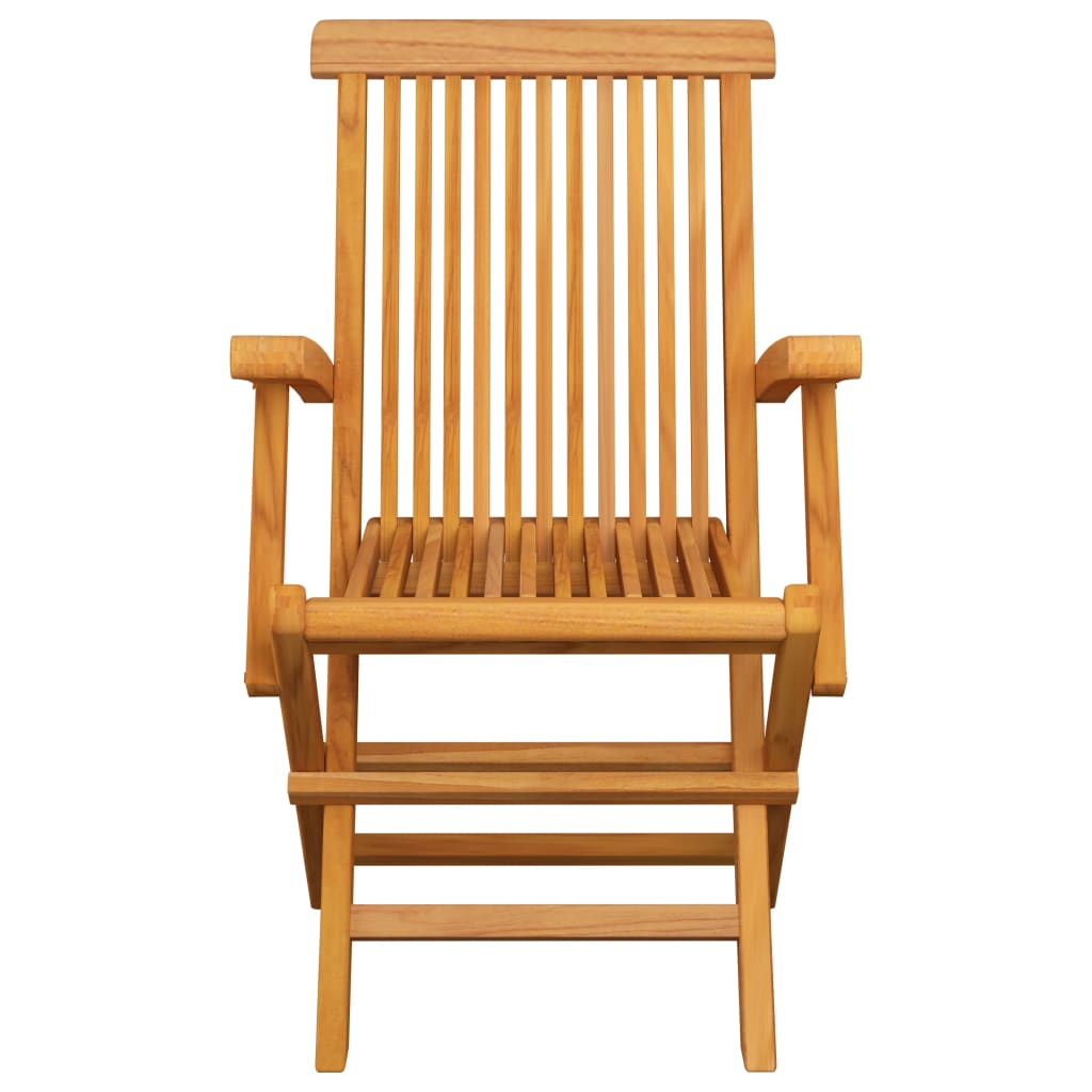 Patio Chair Set of 3 Teak Teak Wood, Polyester Standard
