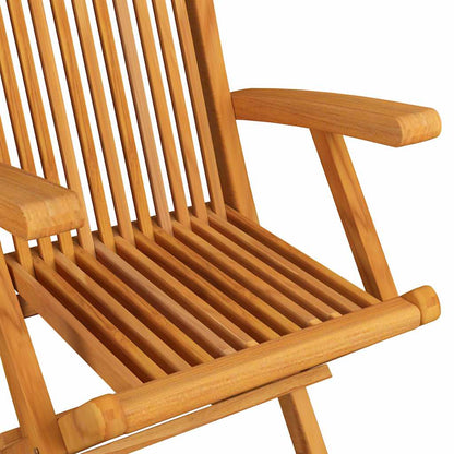 Patio Chair Set of 3 Teak Teak Wood, Polyester Standard