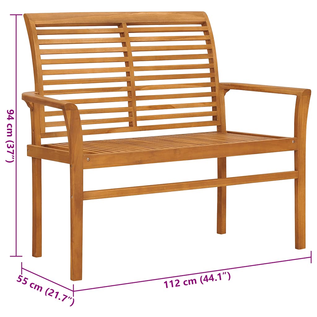 Garden Bench Natural Teak Teak Wood Standard Durable
