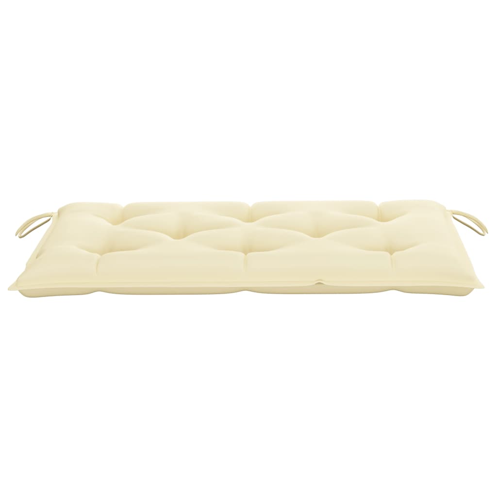 Garden Bench Teak, Cream White Teak wood Medium Sturdy